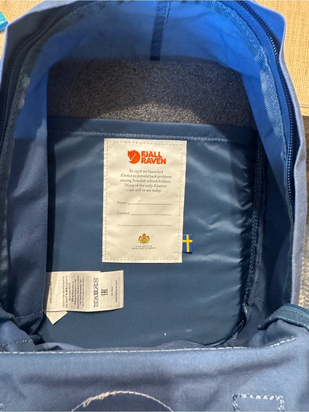 NWOT - never worn/used Fjallraven Kånken Mini Backpack - Greyish Blue - Picture 3 of 3